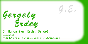 gergely erdey business card